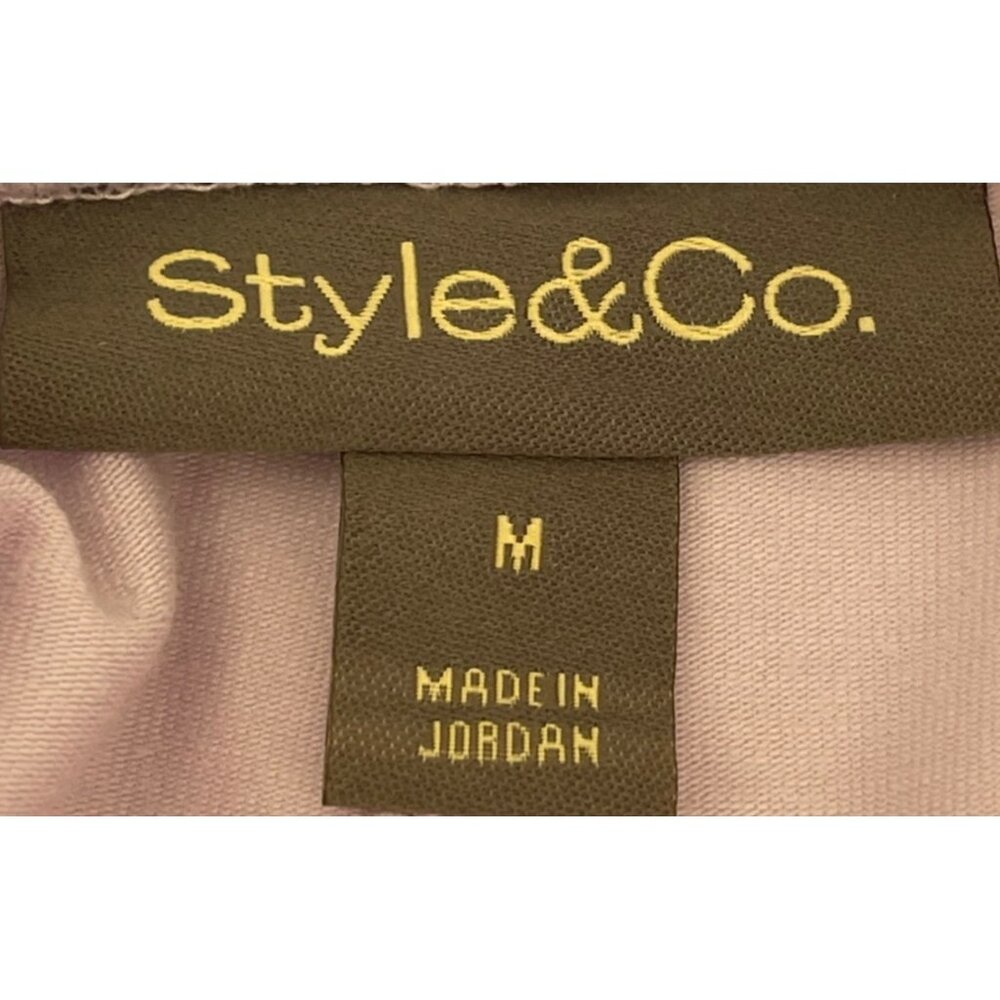 Style & Co. M Lavender Fog Womens Capri Pants Mid Rise Cotton/Spandex Blend - Picture 4 of 5